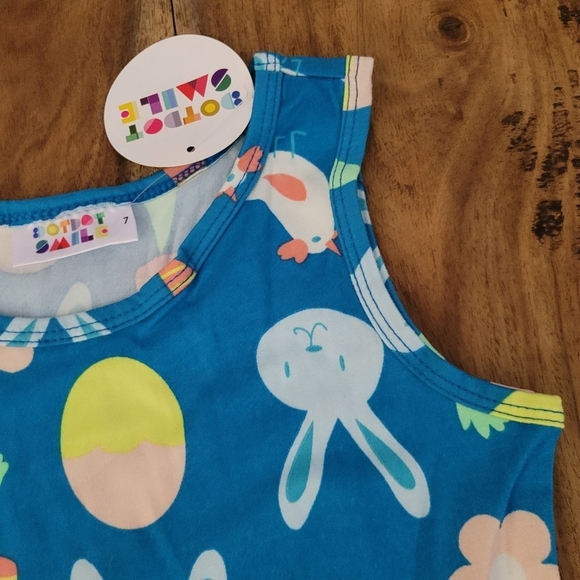 2/$30 NWT Girls 7 Easter Bunny Spring Dress - Picture 4 of 16